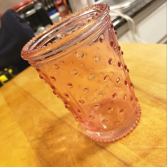 Pink Nubby Glass - Picture 2 of 2